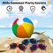 30 Pieces Kids Neon Sunglasses Bulk and 30 Pieces Inflatable Beach Balls 8-12 Inches